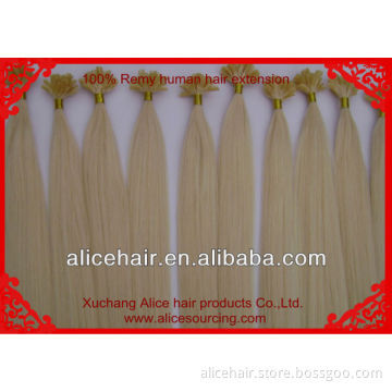 Wholesale price remy u fushion kertain hair extension